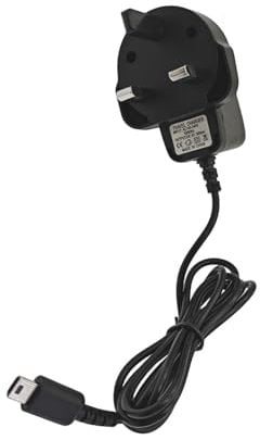 JZK 5V 0.5A Charger for Nintendo DS Lite, Replacement Power Supply Adapter Compatible with Old Nintendo DS Lite Systems Charger, Home Wall Mains Travel Charger Power Cord Charging Cable