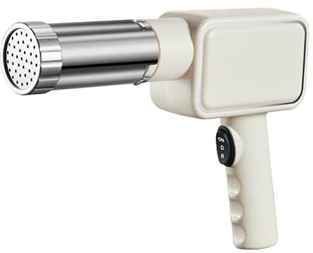 Elektrische Nudelmaschine Handheld, Elektrische Nudel Presse Pastamaschine Automatische Handheld Noodle Maker Tragbare Kabellose Nudelmaschine Manuell mit 5 Pressformen Haushalt Zubehörteilen