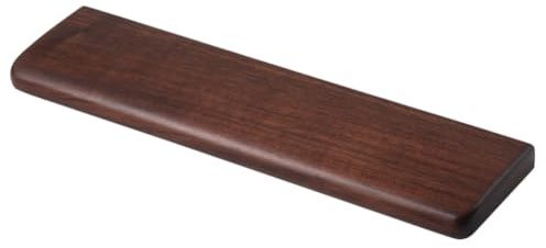 ZQL Wooden Wrist Rest, Walnut Wood Keyboard Wrist Rest, Ergonomic Palm Rest, Anti-Slip, Keyboard Accessory for Computer, Laptop, Home & Office (Black Walnut, 17.2 L x 3.15 W x 0.78 H)