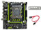 Heiikiuy Placa Base X79G+Cable SATA+Bisel LGA2011 4XDDR3 Ranura RECC M.2 NVME PCI-E X16 6XUSB2.0 SATA3.0 Placa Base para Juegos de Servidor
