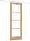 Porte coulissante vidaXL avec matériel 73,5x198,5 cm en bois massif de pin, Porte intérieure vidaXL avec verre 'ORKDAL'73,5x198,5x4 cm en bois massif de pin