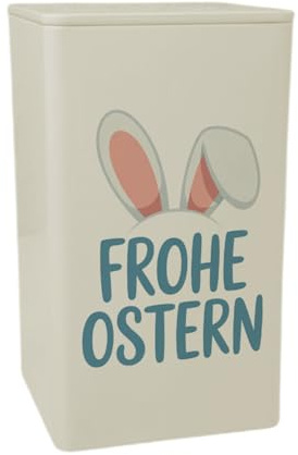 speecheese Dose 900ml Frohe Ostern mit niedlichen Hasenohren lustige | für Ostern, perfektes Frühlings-Ostergeschenk