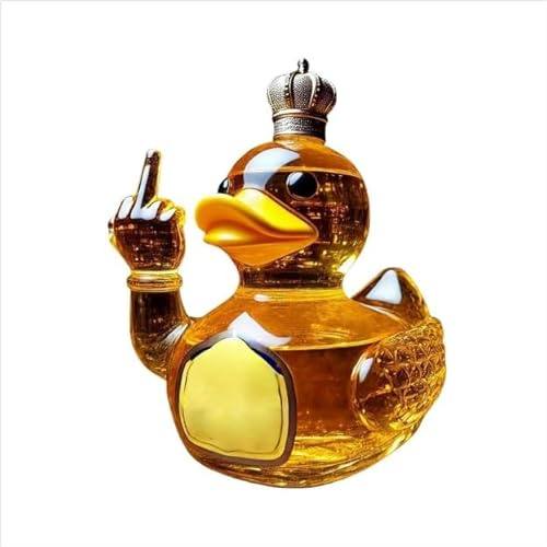 whiskey karaffe ente, 3D Mittelfinger Schnaps Dekanter, Whiskey Dekanter, Whisky Tierflaschen, Whiskey Flasche, Whiskey Glas, Schnapsspender, für Whisky-Liebhaber, Vater, Ehemann