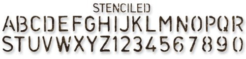 Sizzix Sizzlits Stanzschablonen für Alphabet-Streifen, Schwarz