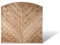 Diagonal Lamellenzaun Garten Sichtschutz Maß 180 x 180 auf 160 cm (Breite x Höhe) mit Bogen aus Kiefer/Fichte Holz, druckimprägniert Berlin Diagonal