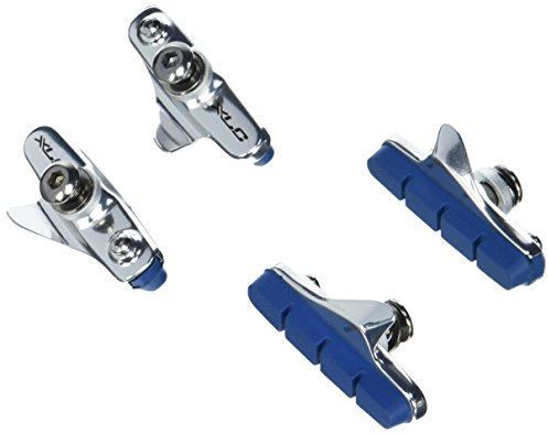 XLC Bremsschuhe Cartridge Road BR-R02 für Carbon 4er Set 55 mm, silber/Blau, 2500386050