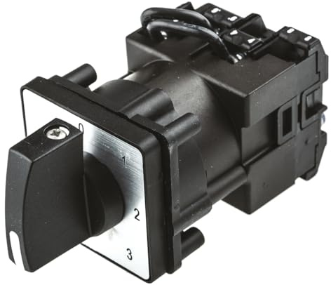 Schneider Electric Harmony Nockenschalter 12 A, 3-phasig, 4-Stufen Schwarzer Griff Schraube, 45 °-Wurfwinkel