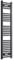 300mm Wide Black Heated Towel Rail Radiator Flat Ladder for Stylish Bathroom (1400mm High)