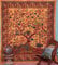 Popular Handicrafts Baum des Lebens Bohemian Psychedelische Filigrane Blumenmuster indische Bedspread Tapestry 54x84 Zoll, (140cmsx215cms) Türkis