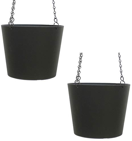 Set2 Kunststoff Ampel-Flori 19 schwarz Ø 19.5cm Höhe 17.5cm