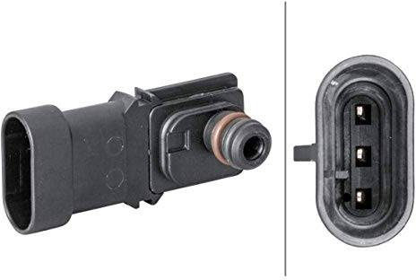 HELLA 6PP 009 400-281 Sensor, Saugrohrdruck - 3-polig - mit Dichtung - ohne Kabel