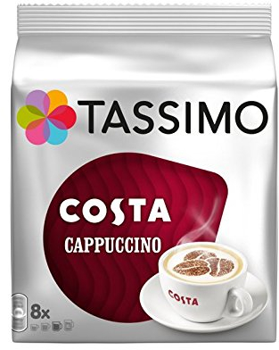 Tassimo COSTA Cappuccino pack of 3, 3 x 8xl T-Discs