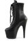 Pleaser Damen ADORE-1020 Klassische Stiefel, Schwarz (Schwarz (Blk Faux Leather/Blk Matte), 41 EU
