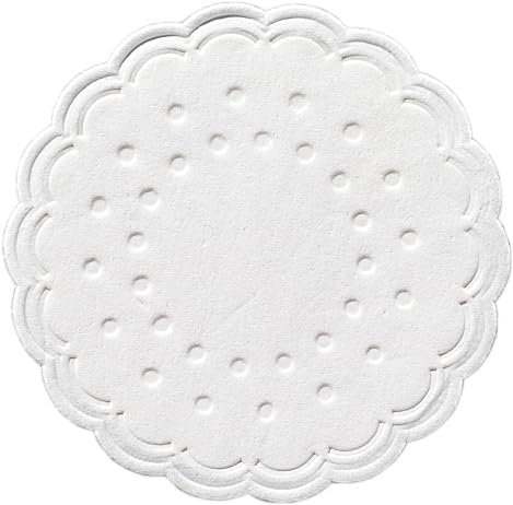 Tassendeckchen 7,5cm weiß 12x250Stück, rund, 8-lagig