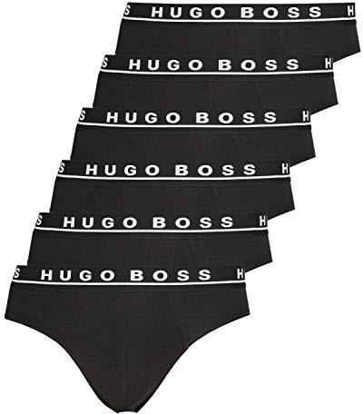 BOSS Hugo Herren Slips 6er Pack - Briefs, Logobund, Stretch (2X 3-Pack)