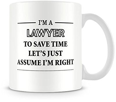 Behind The Glass - I'm A Lawyer - Printed Funny Mug - Great Gift/Present Idea, Ceramic, 11fl.oz.