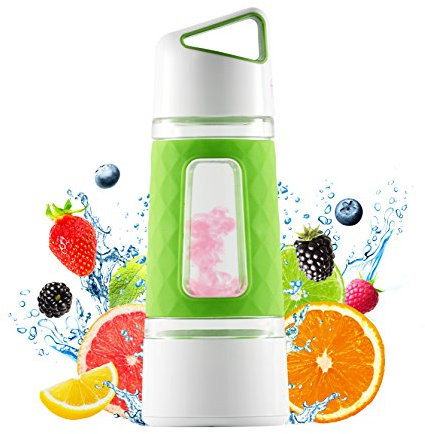 (Kiwi-Lime) - Fruition Hot and Cold Tea and Fruit Infuser Water Bottle with Instant Infusing Basket