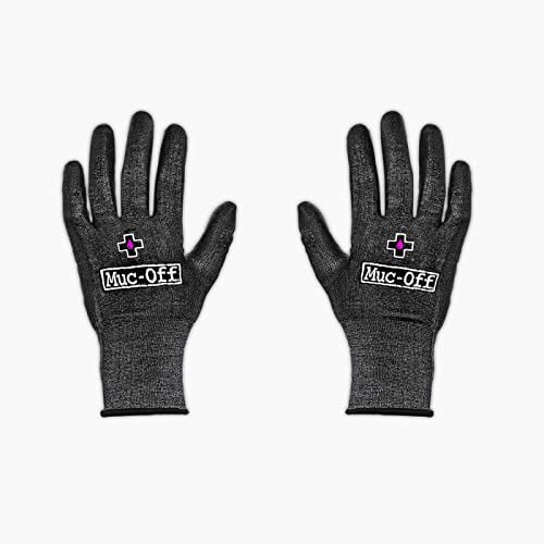 Muc-Off Gants de Travail, Taille Moyenne - Gants de Mécanicien sans Latex, Anti-Coupure, pour l'Entretien des Vélos et Motos - Gants Mécanicien Lavable en Machine