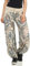 Malito – Damen Haremshose mit Print – Pumphose aus Baumwolle – Leichte Stoffhose – Sommerhose für warme Tage – Aladinhose 3485 (Beige | Größe 34-40)