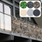 casa pura Brise Vue Balcon - Pare-Vue PVC | Brise Vue Occultant | Protection Visuelle Résistant Intempéries & UV | Brise Vent avec Oeillets & Cordons | Pierre - 90cm (H) x 600cm (L)