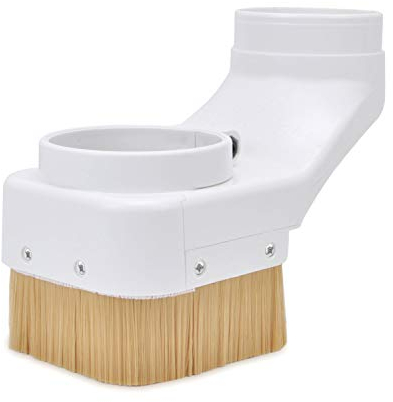 Daedalus NL330 CNC Staubschuh, Spindel Staubschuh Abdeckung Reiniger für CNC Router 100 mm Spindelmotor Fräsmaschine Gravierwerkzeug, Weiß