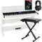 FunKey DP-88 II Digitalpiano Set (88 anschlagsdynamische Tasten, 360 Sounds, 160 Styles, MP3-Player, inkl. Keyboardbank, Kopfhörer und Klavierschule) weiß