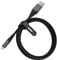 OtterBox verstärktes, umflochtendes Premium USB-A auf Lightning Kabel, Mfi Zertifiziert, Ladekabel für iPhone und iPad, Ultra-Robust und getestet auf Biegsamkeit und Flexibilität, 1M, Schwarz