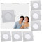 Lumare 6x LED Einbauspot 6W IP44 extra flach 230V auch für Bad und Feuchtraum silber nur 26mm Einbautiefe Slim Deckenspot quadratisch mit integriertem 400lm LED Leuchtmittel