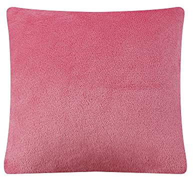 Mixibaby Kissenbezug Dekokissen Kissenhülle Kissen Bezug Sofakissen Plüsch Flanell 40X40, Farbe:Pink