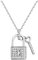 Sofia Milani - Damen Halskette 925 Silber - mit Zirkonia Steinen - Schlüssel Schloss Anhänger - 50380
