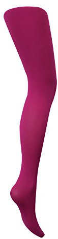 Collant colorati opachi da 40 denari per bambini, Rosa fucsia, 9- 11 anni
