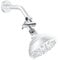Hibbent All Metal Shower head Elbow Adapter, 360 ° Adjustable Swivel Brass Showerhead Adapter for Fixed and Rain Showerhead, Stainless Steel Wall Mounted Shower Connector, Chrome