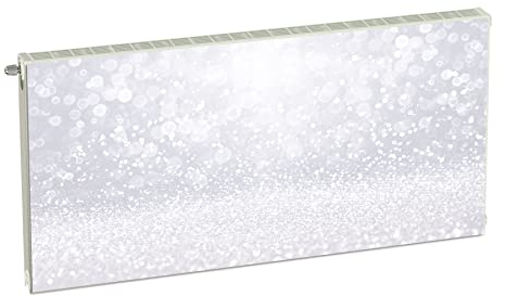 Magnet Heizkörperverkleidung Heizkörperabdeckung Weiss Abstrakt 120x60 cm Heizung Abdeckung Verkleidung Magnetische Abdeckmatte Kühlschrank aus Einem Flexiblen Magneten Digitaler Aufdruck