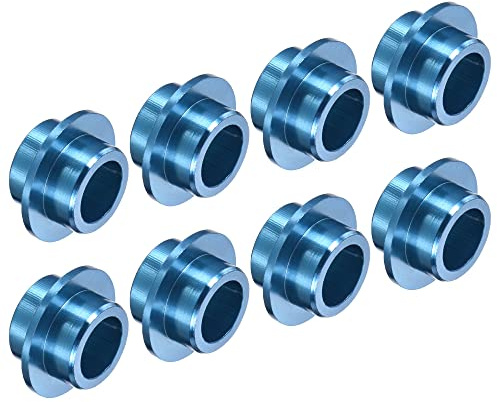 PATIKIL Inline ASSE Boccola Spaziatori, 8pz Cuscinetto Spaziatori Ruota Centro Alluminio per Pattini Rotelle, Blu