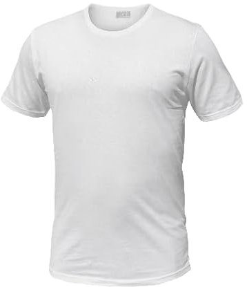 Liabel Maglietta Intima 100% Cotone Filo di Scozia Offerta 3-6 Pezzi Maglietta Intima Uomo in Cotone Filo di Scozia 3050 (6 Pezzi Bianco, M)