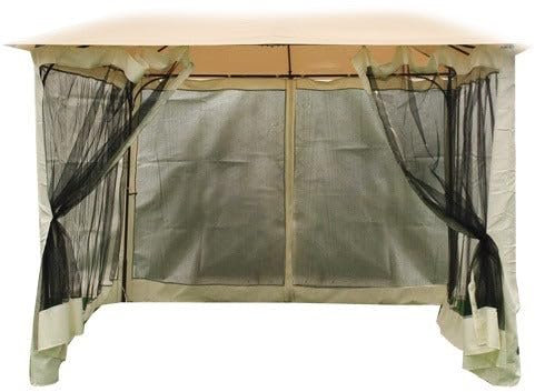 Briconess.com Zanzariera perimetrale di ricambio universale per gazebo 300x300cm tende con zip Garden Deluxe Collection