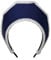 BPURB Renaissance Mittelalter Tudor Queen Kopfschmuck für Damen Anne Boleyn Stirnband Elizabethan Royal Coronet Kapuze Tiara Hut (Dunkel blau), Einheitsgröße