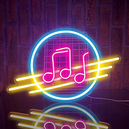 PILOYINDE Musik Leuchtreklame Buntes Led Schild Personalisierte USB-betriebene Neon Schilder für Schlafzimmer Restaurant Bar Party-Dekoration