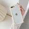 QLTYPRI Compatible with iPhone 7 Plus Case/iPhone 8 Plus Case, Cute Curly Wave Frame Clear Case for Girls Women, Transparent Soft Silicone TPU Bumper Shockproof Protective Phone Cover - Yellow