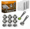 Triplot Lot de 10 capsules réutilisables pour Nespresso OriginalLine – Dosettes de café rechargeables en acier inoxydable compatibles avec machine Nespresso OriginalLine