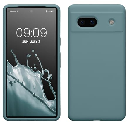 kwmobile Handyhülle für Google Pixel 7a Hülle, für Pixel 7a Case - Hülle Silikon - kabelloses Laden - Antique Stone