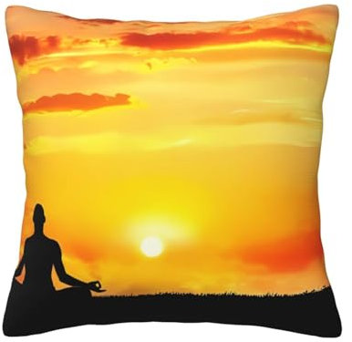 DEHIWI Yoga-Meditationskissenbezüge, 30,5 x 30,5 cm, weich, gemütlich, Morden, dekorativer Kissenbezug für alle Jahreszeiten, Sofa, Couch, Schlafzimmer, Wohnzimmer