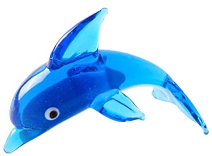 Abaodam Kleiner Glas Delphin Figur Aus Glas Delphin Figur Tier Sammlerstück Statue
