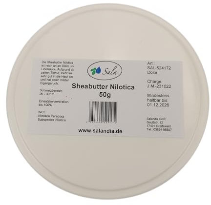 Sala Sheabutter Nilotica kaltgepresst (50 g Dose)