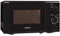 Exquisit® Mikrowelle, 20 l, 700 W, 5 Leistungsstufen, Farbe Schwarz, Innenlackierung, Schnellstart, Auftaufunktion, Teller 25,5 cm, Druckknopföffnung, Maße 25,8 x 43,9 x 32,3 cm.