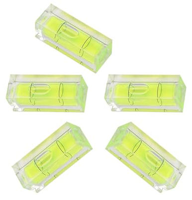 5 Piezas Mini Nivel De Burbuja, 15 * 15 * 40MM Nivel Cuadrado, Nivel De Burbuja Pequeño para Camping, Caravanas, Autocaravanas, Equipos Fotográficos