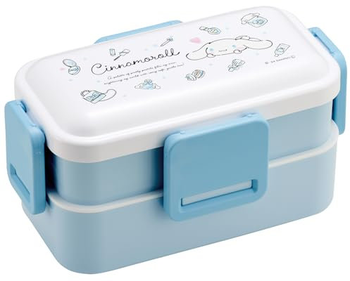 2-Tier Lunchbox, 600 ml, antibakteriell, fluffig, gedämpft, hergestellt in Japan