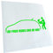 Kiwistar - Autoaufkleber - Neongrün - 20x7cm No free rides - gas or ass - Heckscheibe Auto Aufkleber wetterfest für Kfz LKW Mofa Truck - Sticker außen selbstklebend Tuning Zubehör für Fenster