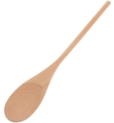WATIIFUFU 24pcs Cooking Spoon Long Handle Wooden Spoon Basting Sauce Soup Multifunctional Spatula for Kitchen