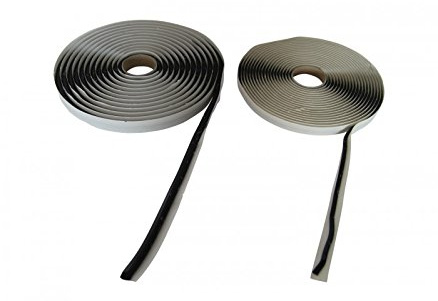 MATPRO Joint Mastic d'étanchéité en cordon préformé Rouleau de 6 m x 9.5 mm Noir